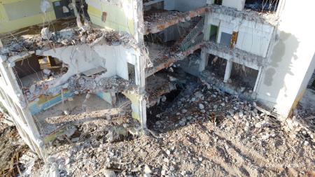 Rušitev stare OŠ Frana Albrehta